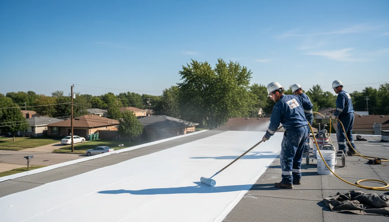 Commercial roof coating in Bridgeport, WA near me